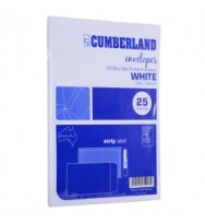 Envelope C5 229 x 162mm pocket strip seal: White pk 25