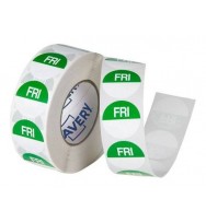 Label Avery 24MM Friday Removable Green/White 1000/Roll