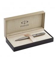 Parker Jotter Ballpoint Pen Stainless Steel -Gold Trim