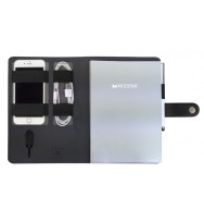 Compendium MODENA Re-Charge A5 Journal With Strap -Black