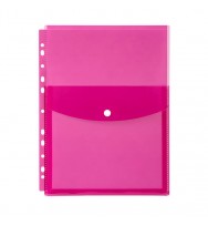 BINDER POCKET MARBIG A4 TOP OPENING PINK