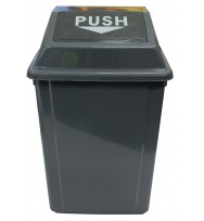 Rubbish Bin CLEANLINK 40L With Bullet Lid -Grey