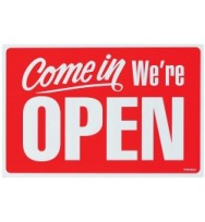 Sign Headline 200 x 300MM Open Close