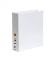 Binder Insert Marbig A4 Clearview 4 D-Ring 50MM White