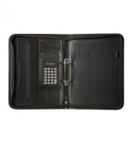 Compendium SPIRAX A4 2 Ring Zippered Binder -Black