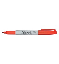 Marker Sharpie Permanent Fine Point Optic Orange Box 12