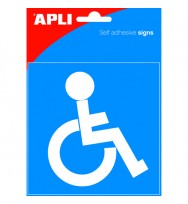 Sign Apli Self Adhesive Pack 1 Disabled Blue/White