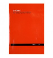 Collins 'A24' Series Account Book 3 Money Column A4 -Triple Cash