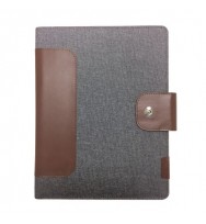 Compendium DEDBEN Quarto Compact With Magnetic Closure -Brown/Grey