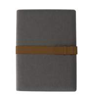 Portfolio Debden A4 With Strap Closure Folio Dark Grey