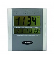 Digital Clock Carven Silver