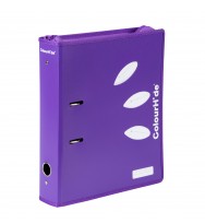 Lever Arch Colourhide A4 70MM Zipper Purple