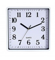 Clock Carven 250MM Square White Frame