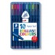 Pen Staedtler Triplus Ball Extra Broad Wallet Assorted Colours PK 10
