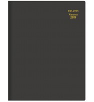 Collins Vanessa 245 Diary 2019 A4 2 Days-To-Page Black 