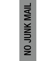 Sign Apli S/ADH PK1 'No Junk Mail' Silver PK 1