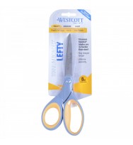 Scissors Westscott 203MM Lefty Titanium Straight Grey/Yellow 
