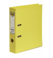 Lever Arch File Marbig A4 PE Linen Summer Colours Yellow