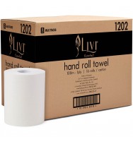 Paper Towel Roll LIVI Essential 100M 1 Ply Box 16