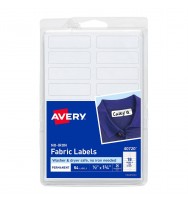 Fabric Labels Avery A6 No-Iron White PK 54