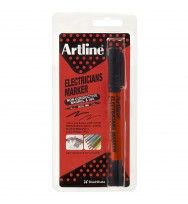 Marker Electricians Artline Dual Nib Permanent Black HS