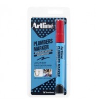 Marker Plumbers Artline Permanent Red