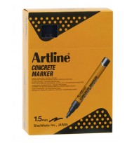 Marker Concrete Artline 1.55MM Permanent Black Hand Sell Box 12