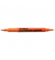 Marker Electricians Artline Dual Nib Permanent Orange Box 12