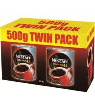 Coffee NESCAFE Blend 43 Can 500g Twin Pack