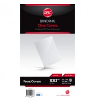 Binding Covers GBC A4 250 Micron Clear -Pack 100