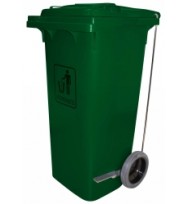Trolley Bin CLEANLINK 240L Heavy Duty With Foot Pedal -Blue, Grey Or Green
