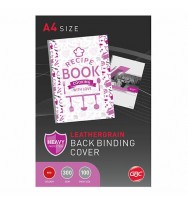 Binding Covers GBC A4 Leathergrain Red -Pack 100