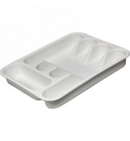 Cutlery Tray WEATHERDON Connoisseur 5 Compartment -White