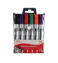 Whiteboard Marker STAT 2mm Bullet Nib -Assorted Wallet 6