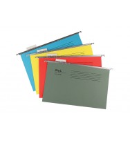 STAT Suspension File Foolscap Assorted Colours Pk20 inc Index & Insert Paper