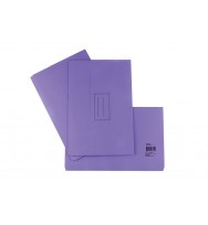 STAT Document Wallets Board Purple PK 25