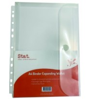 Expanding Binder Wallet A4 Clear Ea/Pk10 