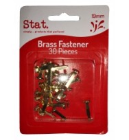 STAT PAPER FASTENER BRASS 1MM PK30 EA 