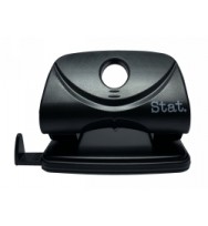 STAT PUNCH MEDIUM 2 HOLE 20 SHEETS PLASTIC BLACK EA 
