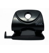 STAT PUNCH LARGE 2 HOLE 30 SHEETS PLASTIC BLACK  EA 