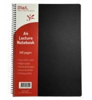 STAT NOTEBOOK A4 LECTURE PP COVER 140 PG EA/PK 10 