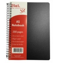 STAT NOTEBOOK A5 PP COVER 20 PG EA/PK 5 