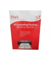 STAT LAMINATING POUCH STAT A3 80 MICRON PK 50  EA