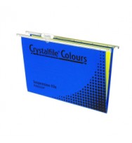 Crystalfile #111222Y Blue Suspension File FOOLSCAP - PACK OF 10