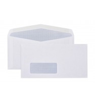 Envelope DLX LICK/STICK 38x95 Window Secretive 120x235mm