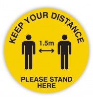 DURUS Social Distancing Decal 1.5m