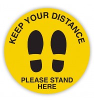 DURUS Social Distancing Decal Feet