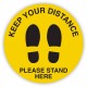 DURUS Social Distancing Decal Feet