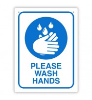 DURUS Please Wash Hands Sign