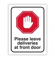 DURUS Leave Deliveries Sign
